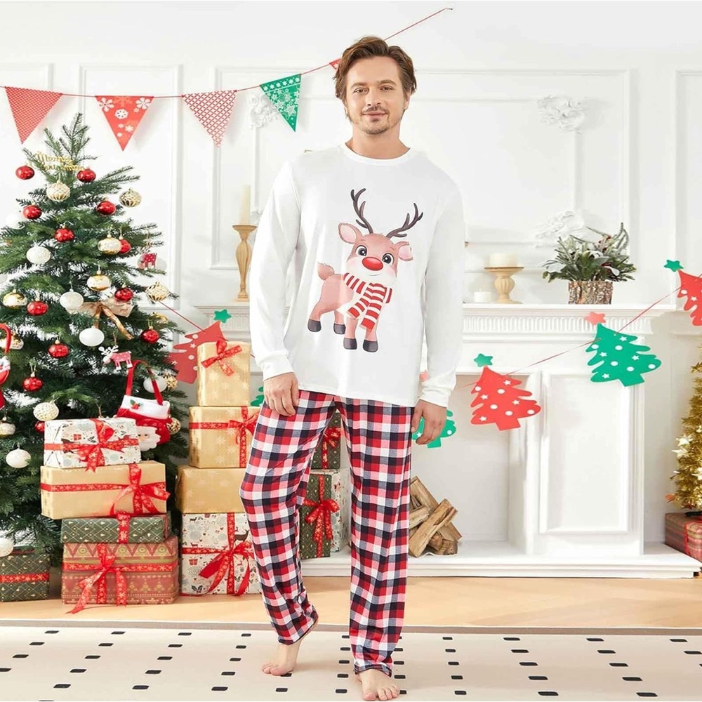 Festive Reindeer Pajama Set